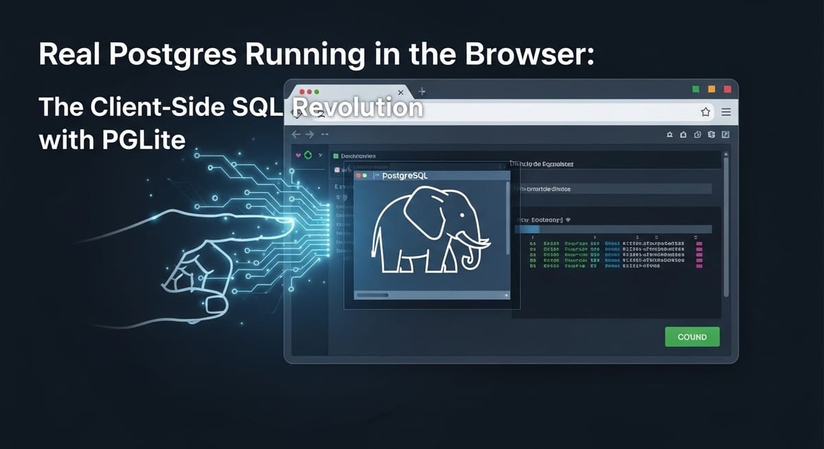 Tarayıcıda Çalışan Gerçek Postgres: PGlite ile İstemci Tarafında SQL Devrimi