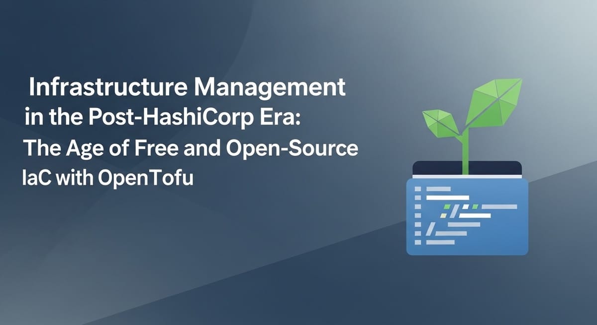 HashiCorp Sonrası Dönemde Altyapı Yönetimi: OpenTofu ile Özgür ve Açık Kaynaklı IaC Çağı