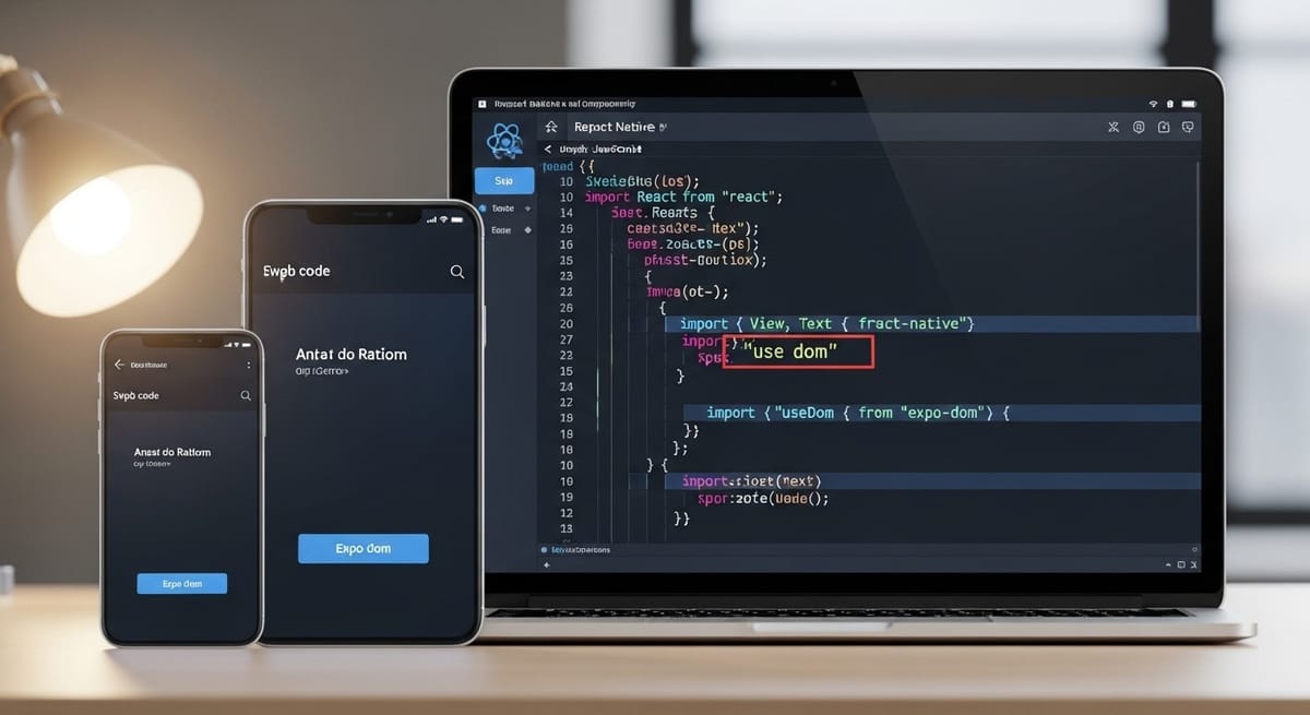 React Native ve Expo DOM Components: "use dom" ile Web Kodlarını Yerel Uygulamaya Dönüştürme Devrimi