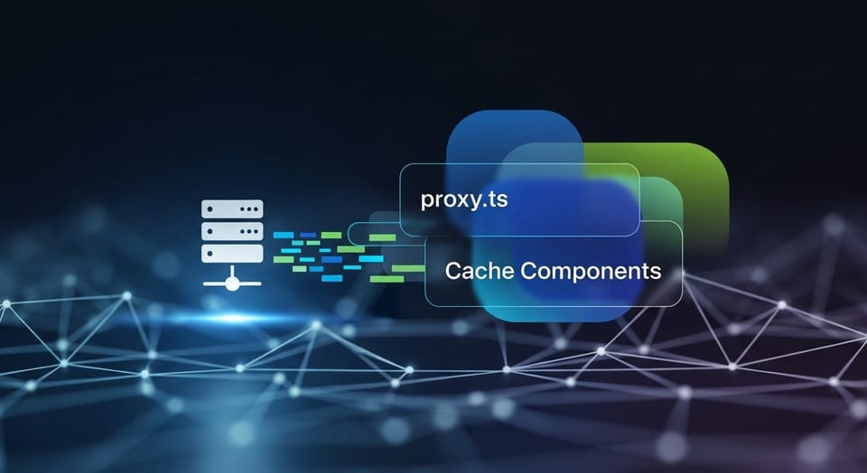 Next.js 16 Konsept Tasarımı: proxy.ts ve Cache Components ile Geleceğin Mimarisini Düşünmek